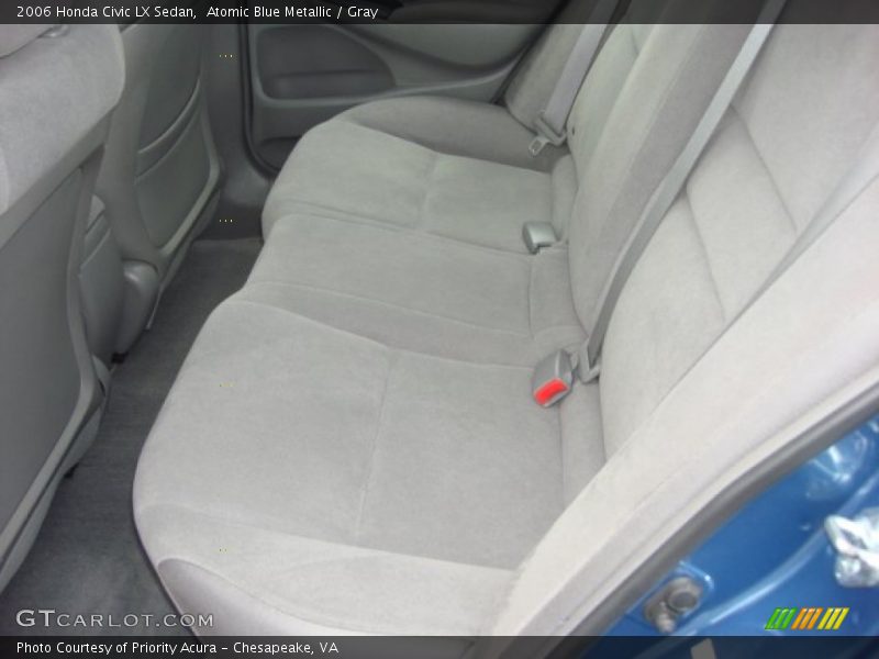 Atomic Blue Metallic / Gray 2006 Honda Civic LX Sedan