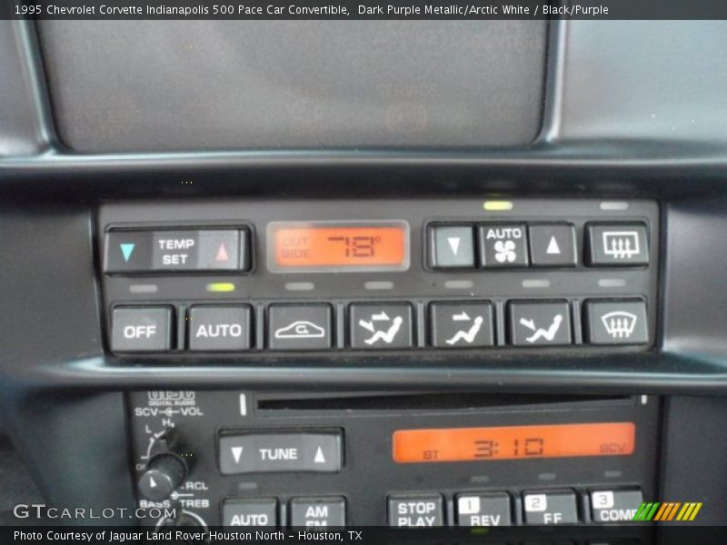 Controls of 1995 Corvette Indianapolis 500 Pace Car Convertible