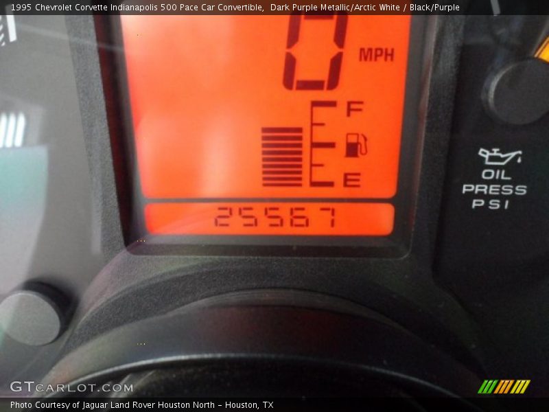 Dark Purple Metallic/Arctic White / Black/Purple 1995 Chevrolet Corvette Indianapolis 500 Pace Car Convertible