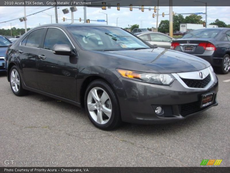 Grigio Metallic / Parchment 2010 Acura TSX Sedan