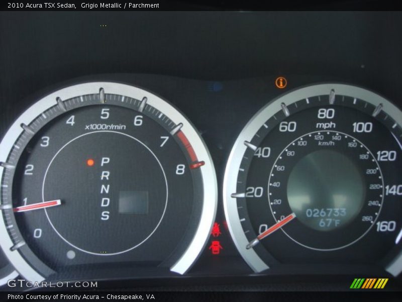 Grigio Metallic / Parchment 2010 Acura TSX Sedan