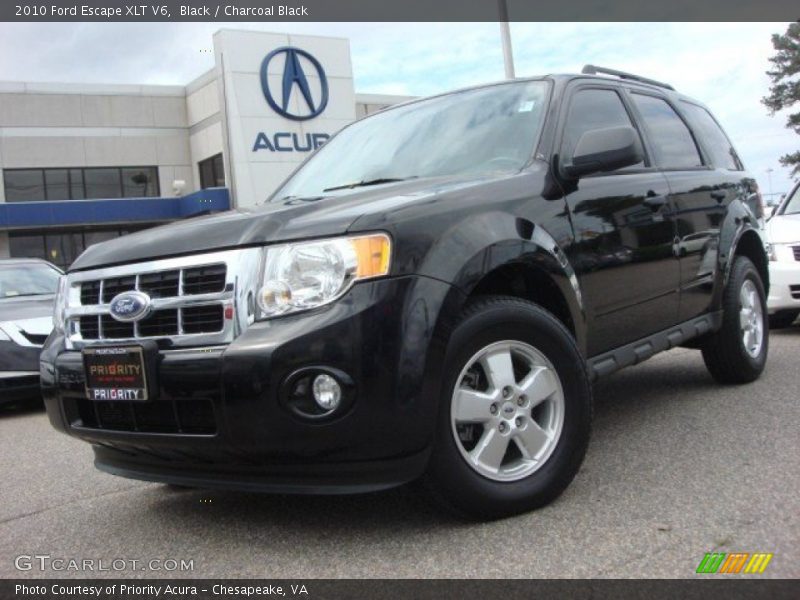 Black / Charcoal Black 2010 Ford Escape XLT V6