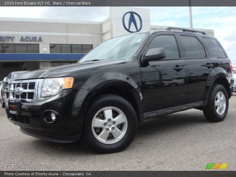 Black / Charcoal Black 2010 Ford Escape XLT V6
