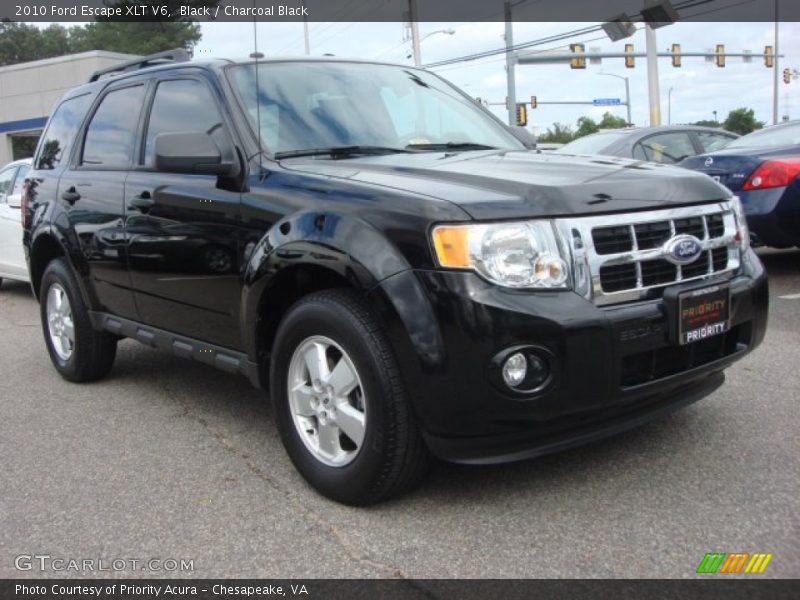 Black / Charcoal Black 2010 Ford Escape XLT V6