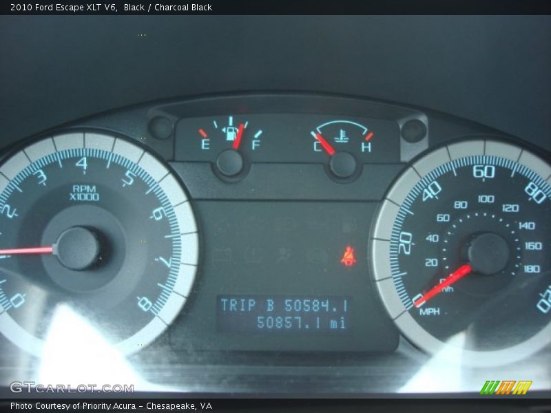 Black / Charcoal Black 2010 Ford Escape XLT V6