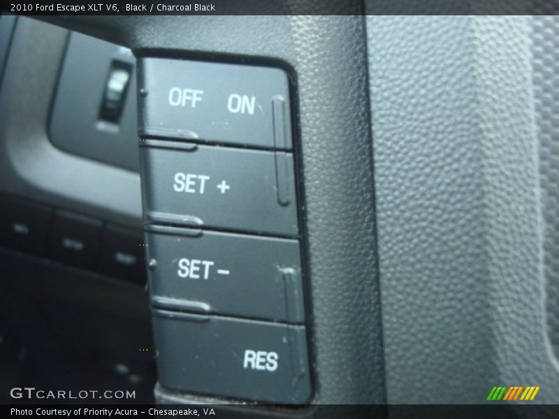 Black / Charcoal Black 2010 Ford Escape XLT V6