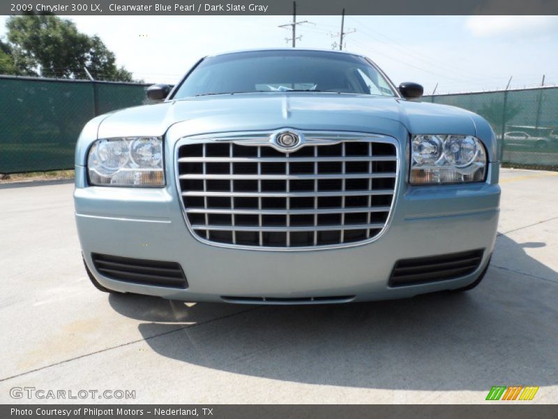 Clearwater Blue Pearl / Dark Slate Gray 2009 Chrysler 300 LX