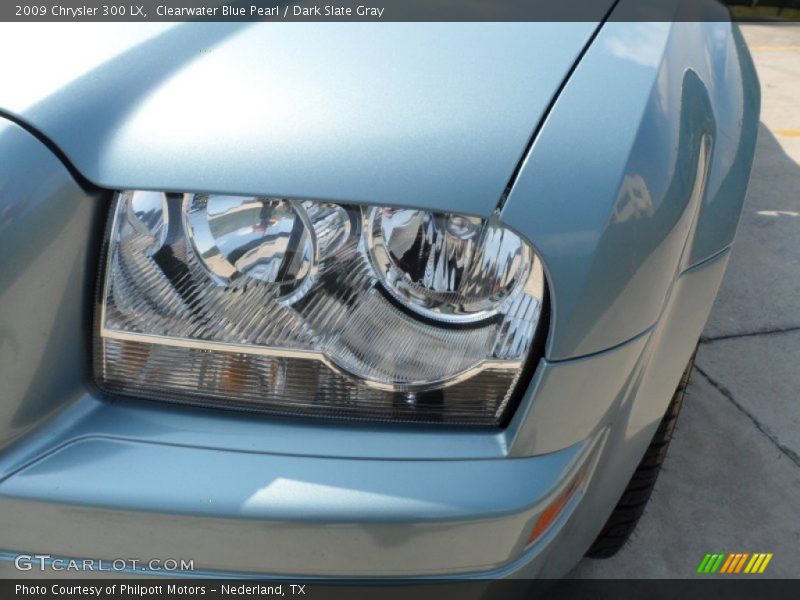 Clearwater Blue Pearl / Dark Slate Gray 2009 Chrysler 300 LX