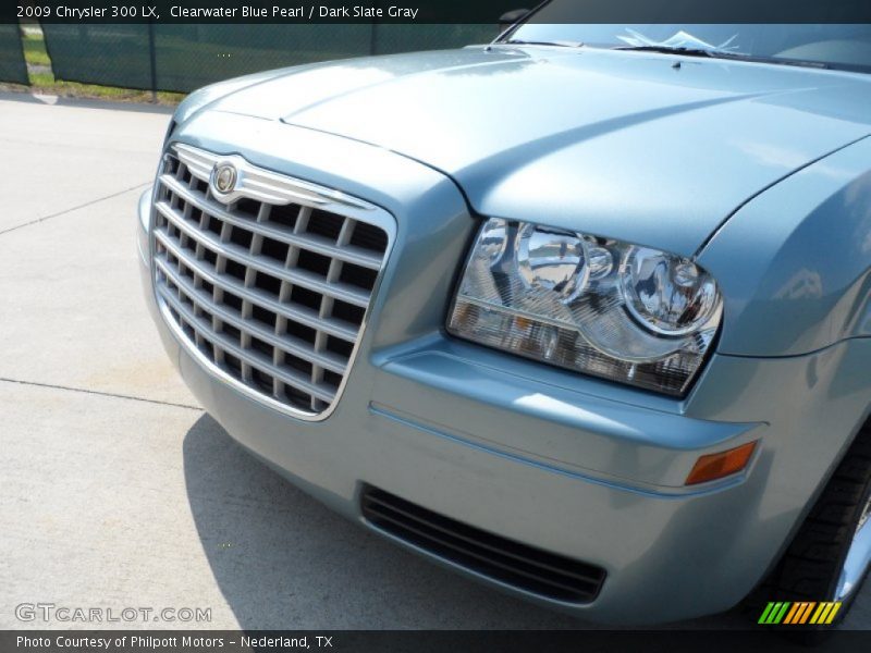Clearwater Blue Pearl / Dark Slate Gray 2009 Chrysler 300 LX