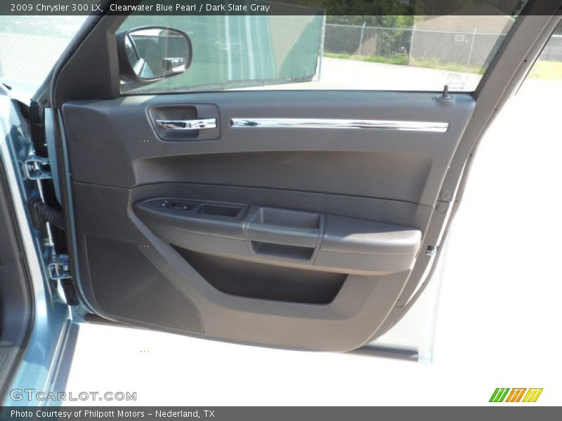 Clearwater Blue Pearl / Dark Slate Gray 2009 Chrysler 300 LX