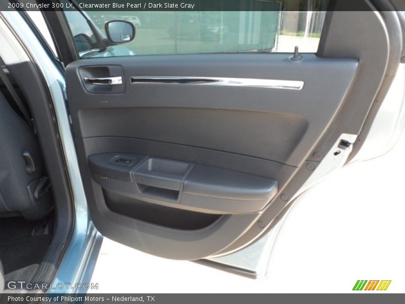 Clearwater Blue Pearl / Dark Slate Gray 2009 Chrysler 300 LX
