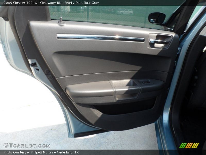 Clearwater Blue Pearl / Dark Slate Gray 2009 Chrysler 300 LX