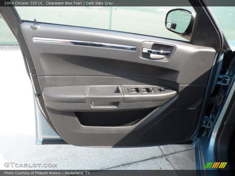 Clearwater Blue Pearl / Dark Slate Gray 2009 Chrysler 300 LX