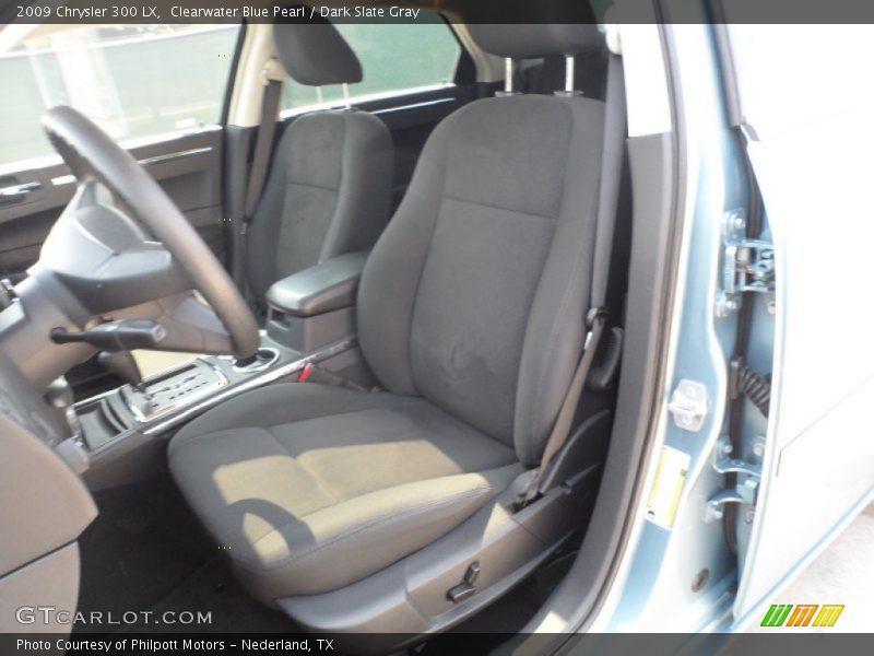 Clearwater Blue Pearl / Dark Slate Gray 2009 Chrysler 300 LX
