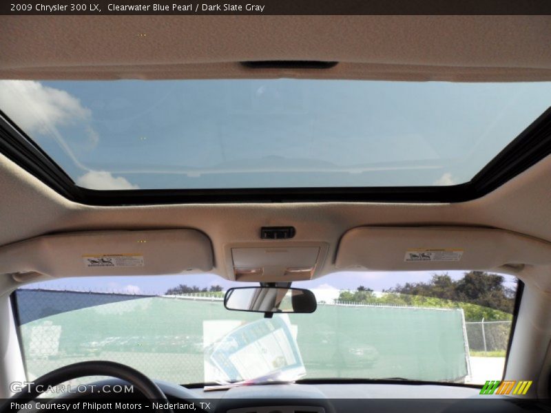Clearwater Blue Pearl / Dark Slate Gray 2009 Chrysler 300 LX