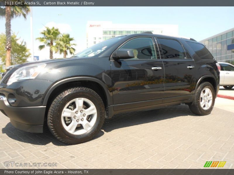 Carbon Black Metallic / Ebony 2011 GMC Acadia SL