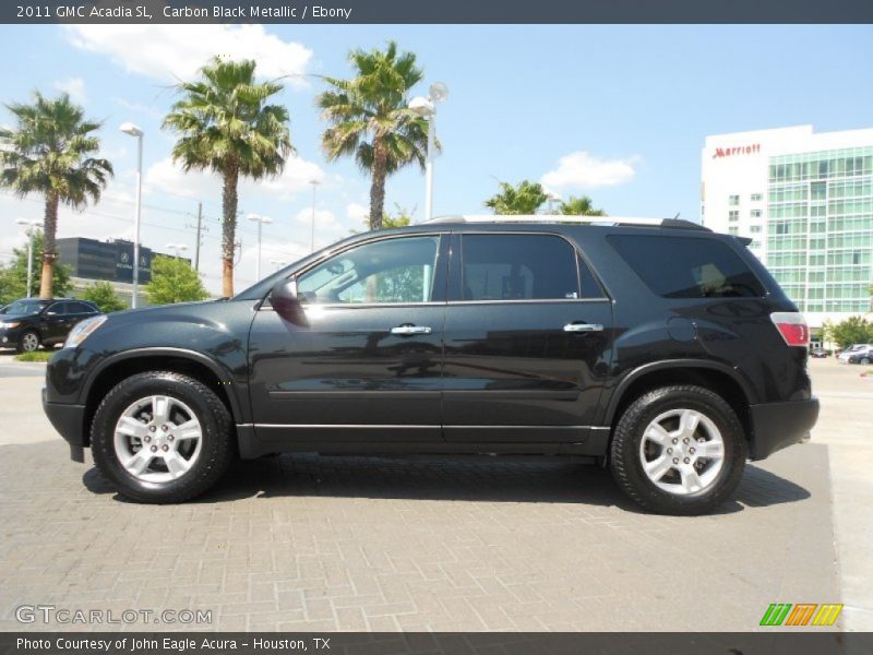 Carbon Black Metallic / Ebony 2011 GMC Acadia SL