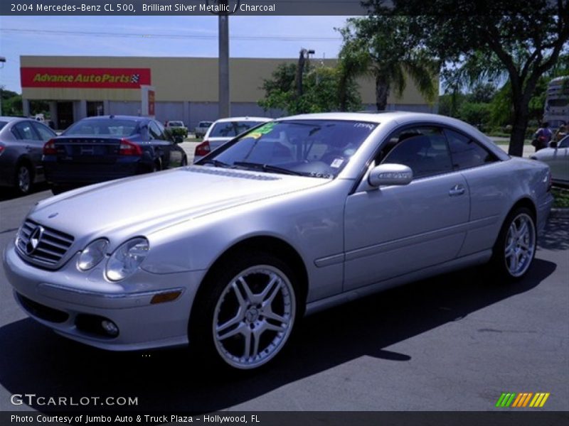 Brilliant Silver Metallic / Charcoal 2004 Mercedes-Benz CL 500