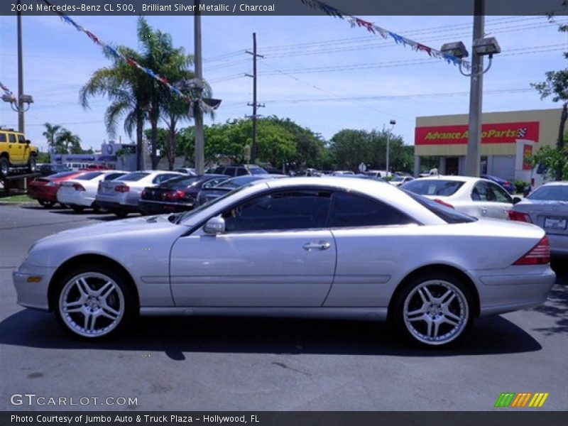 Brilliant Silver Metallic / Charcoal 2004 Mercedes-Benz CL 500