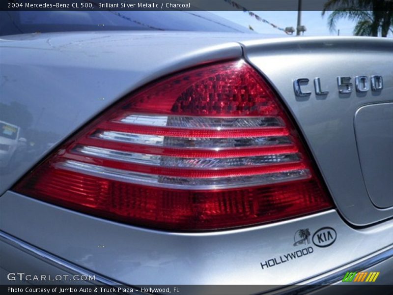 Brilliant Silver Metallic / Charcoal 2004 Mercedes-Benz CL 500