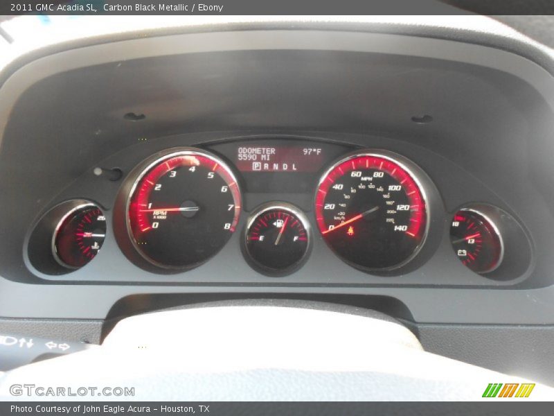 Carbon Black Metallic / Ebony 2011 GMC Acadia SL