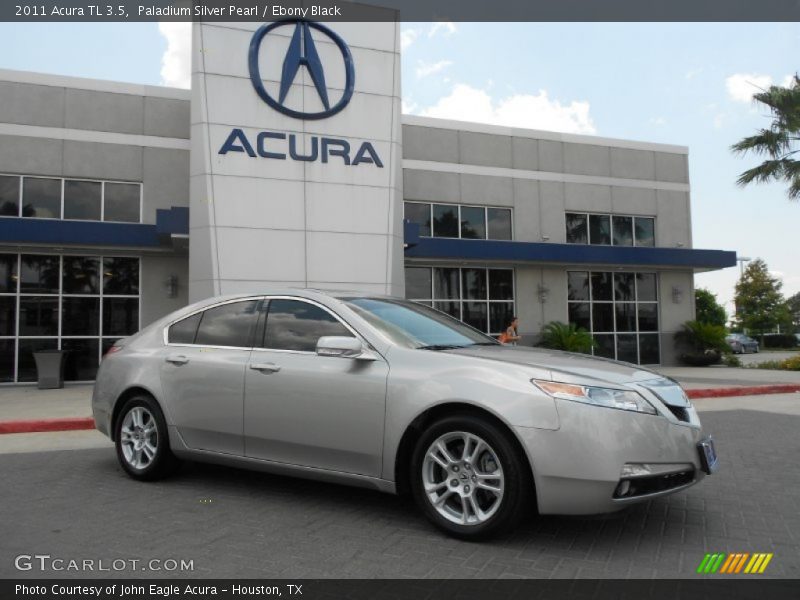 Paladium Silver Pearl / Ebony Black 2011 Acura TL 3.5