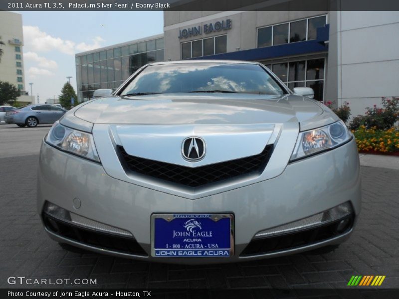 Paladium Silver Pearl / Ebony Black 2011 Acura TL 3.5