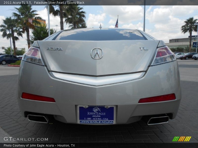 Paladium Silver Pearl / Ebony Black 2011 Acura TL 3.5