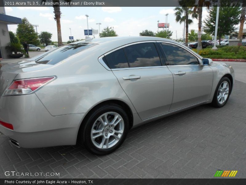 Paladium Silver Pearl / Ebony Black 2011 Acura TL 3.5