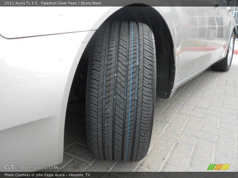 Paladium Silver Pearl / Ebony Black 2011 Acura TL 3.5