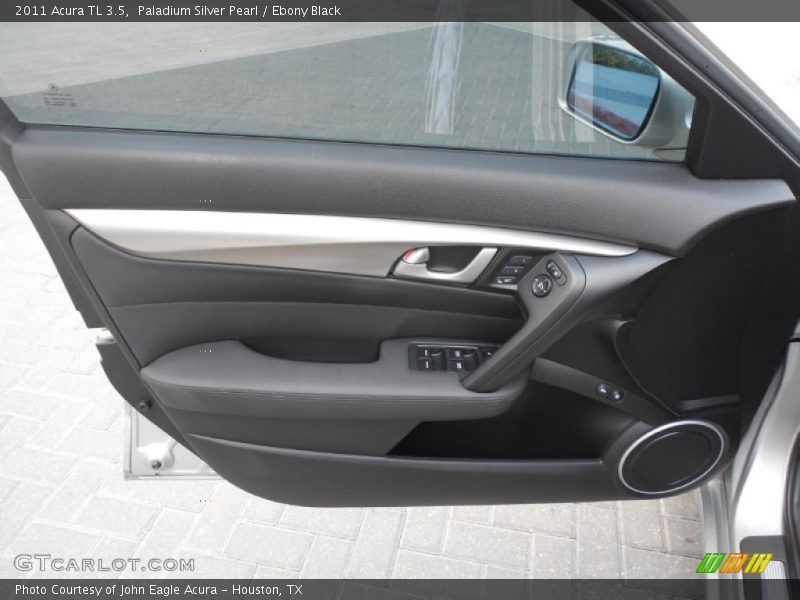 Paladium Silver Pearl / Ebony Black 2011 Acura TL 3.5