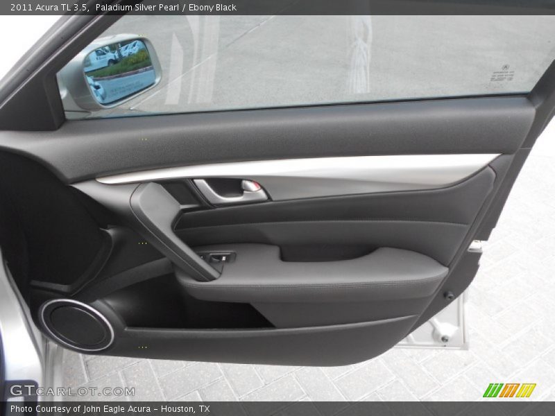 Paladium Silver Pearl / Ebony Black 2011 Acura TL 3.5