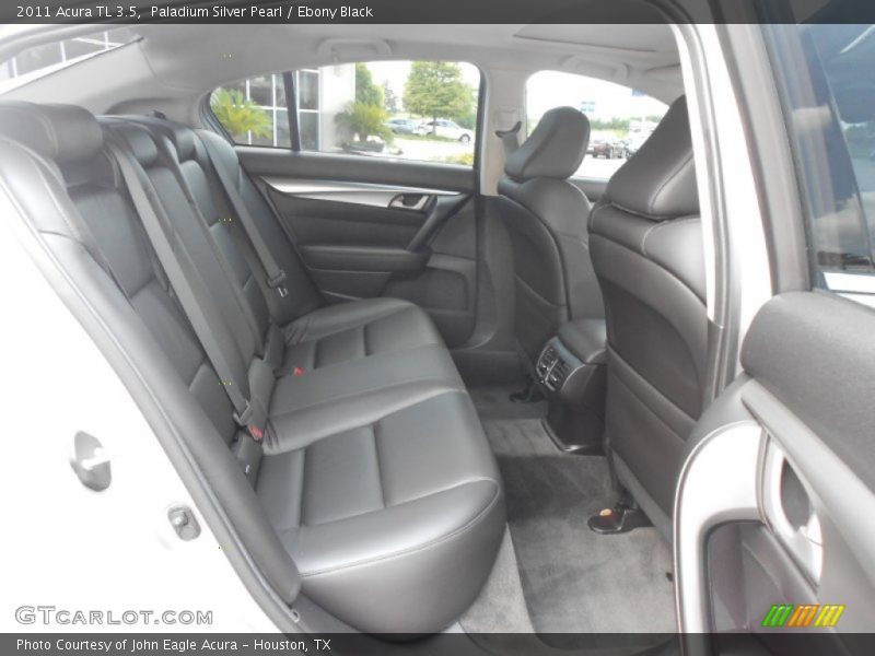 Paladium Silver Pearl / Ebony Black 2011 Acura TL 3.5