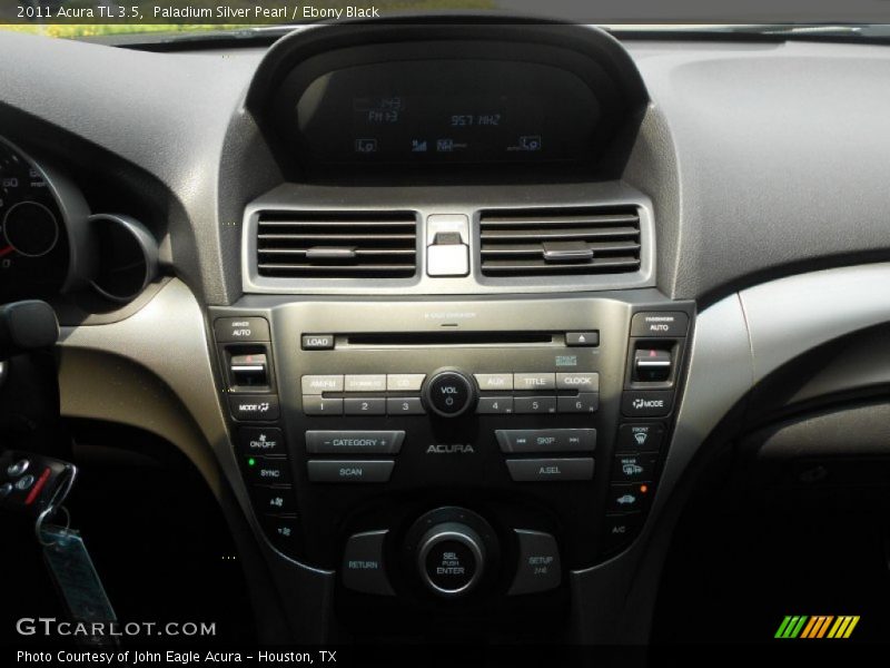 Paladium Silver Pearl / Ebony Black 2011 Acura TL 3.5