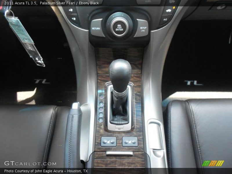 Paladium Silver Pearl / Ebony Black 2011 Acura TL 3.5