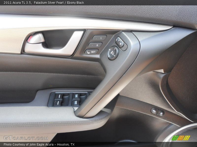 Paladium Silver Pearl / Ebony Black 2011 Acura TL 3.5