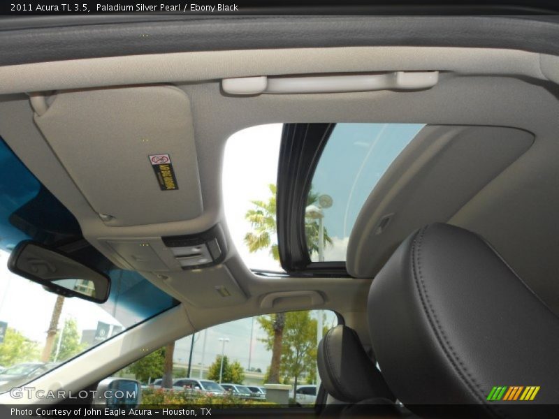 Paladium Silver Pearl / Ebony Black 2011 Acura TL 3.5