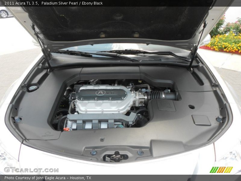 Paladium Silver Pearl / Ebony Black 2011 Acura TL 3.5