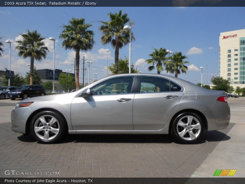 Palladium Metallic / Ebony 2009 Acura TSX Sedan