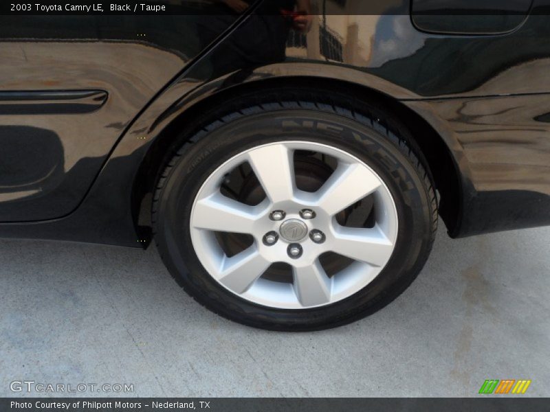 Black / Taupe 2003 Toyota Camry LE