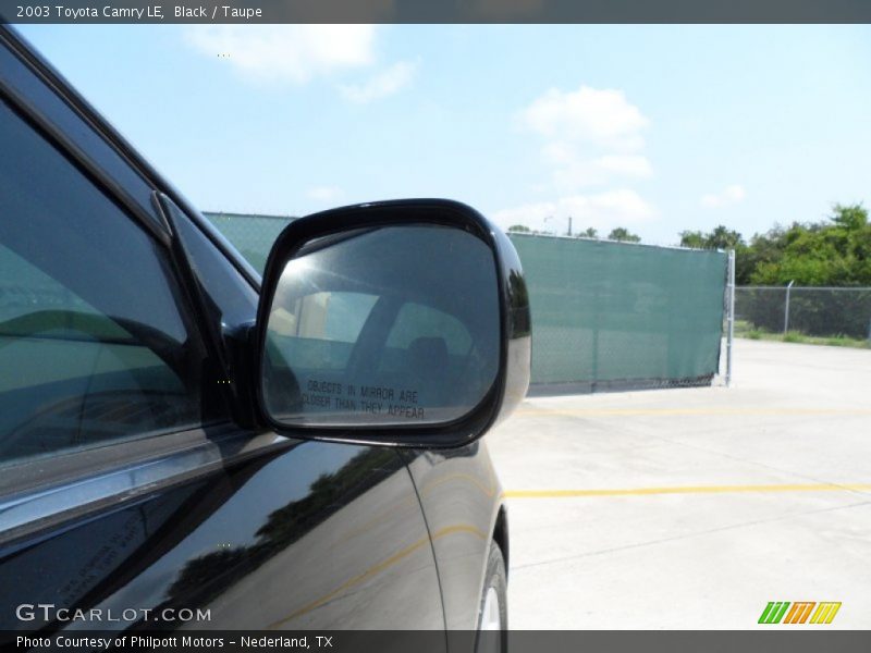 Black / Taupe 2003 Toyota Camry LE