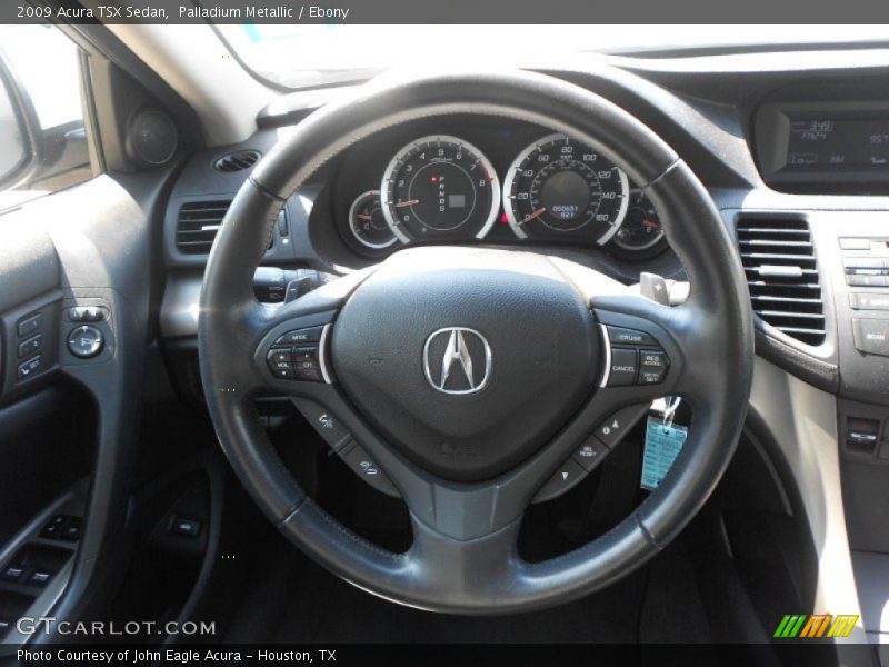 Palladium Metallic / Ebony 2009 Acura TSX Sedan