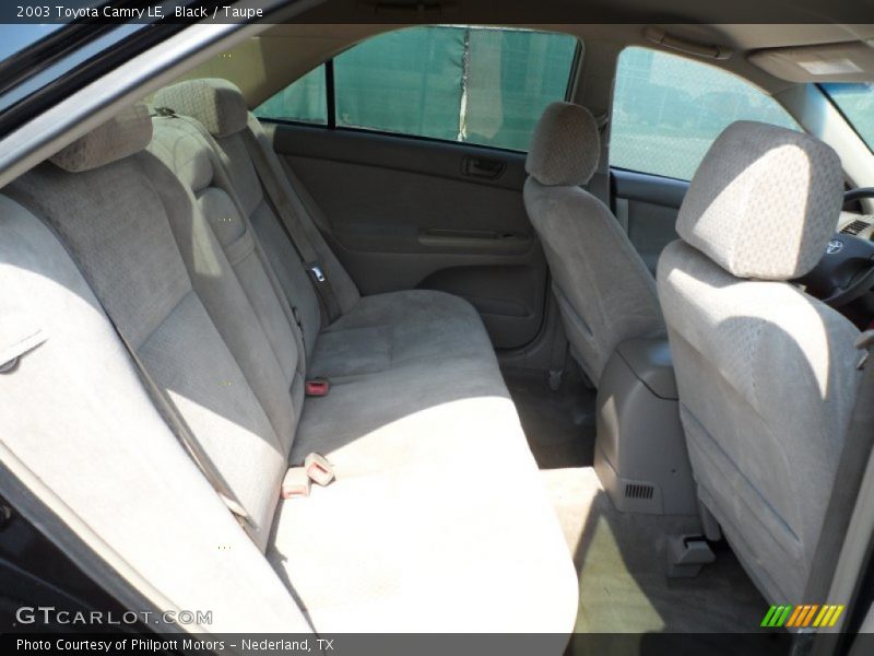 Black / Taupe 2003 Toyota Camry LE