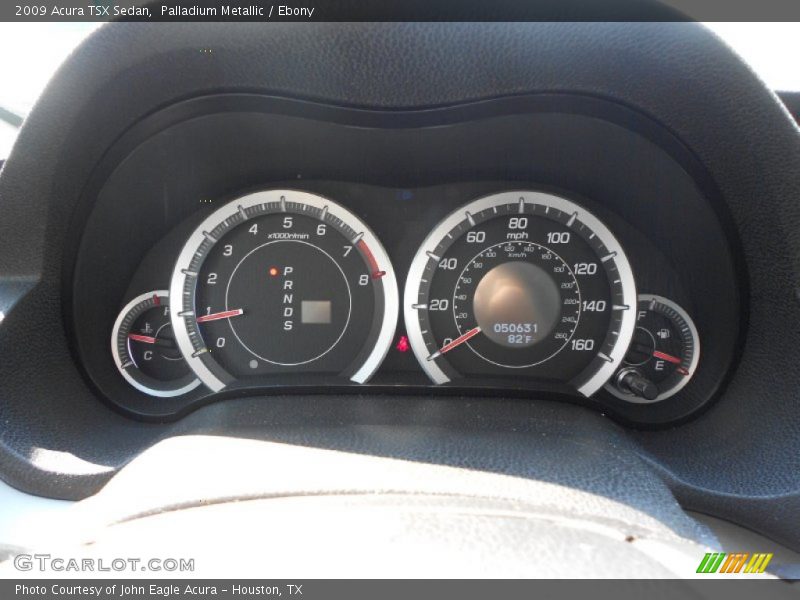 Palladium Metallic / Ebony 2009 Acura TSX Sedan