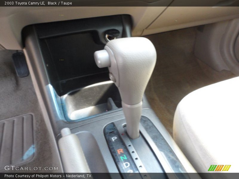 Black / Taupe 2003 Toyota Camry LE