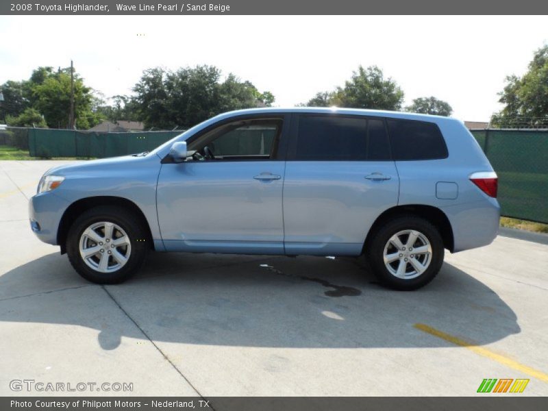 Wave Line Pearl / Sand Beige 2008 Toyota Highlander