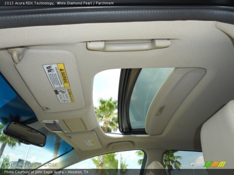 Sunroof of 2013 RDX Technology
