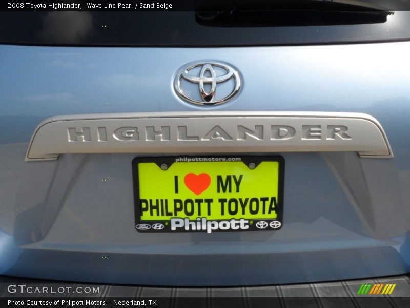 Wave Line Pearl / Sand Beige 2008 Toyota Highlander