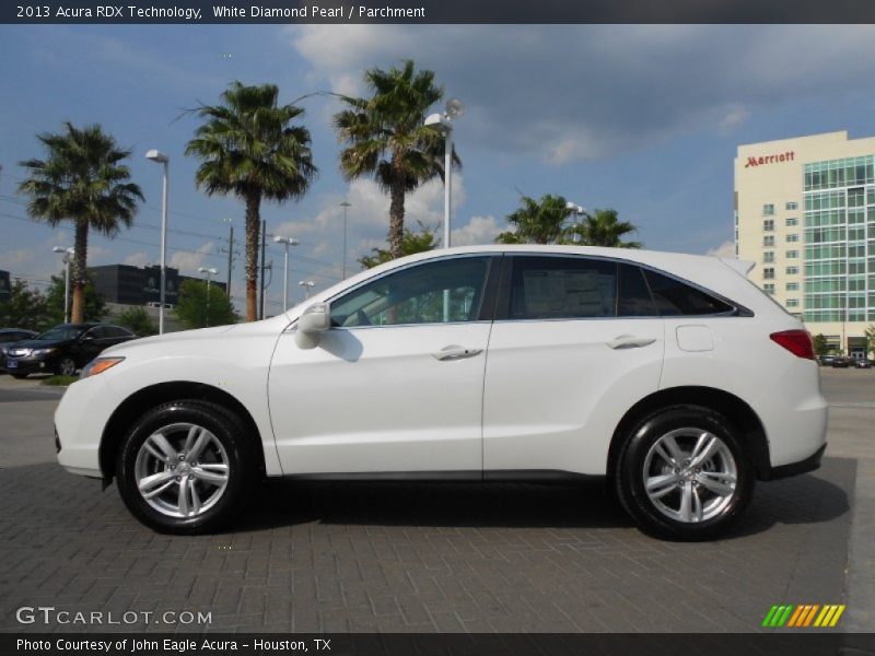 White Diamond Pearl / Parchment 2013 Acura RDX Technology
