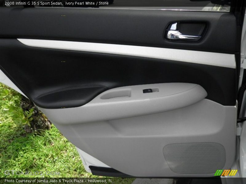 Ivory Pearl White / Stone 2008 Infiniti G 35 S Sport Sedan